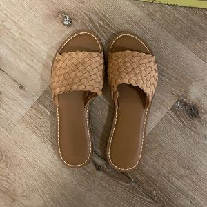 Soludos rose wooden slide sandal size 8